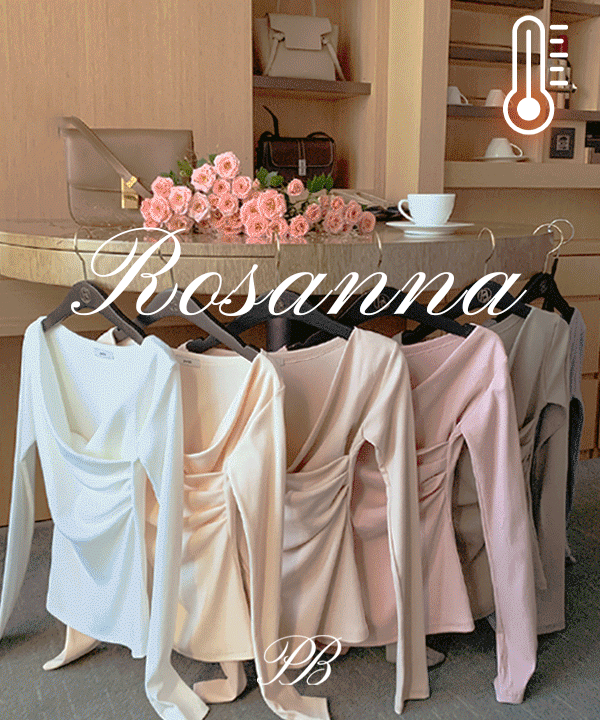Purbit [1st place in lap tea 🏆/ accumulated 50,000 sheets🩰/Model full color small💗/flat 4.8-fold💭/fleece-lined ver.] Exclusive production) Rosanna Women's Fit Wrap Silhouette Warmer top T-shirt - 10 colors