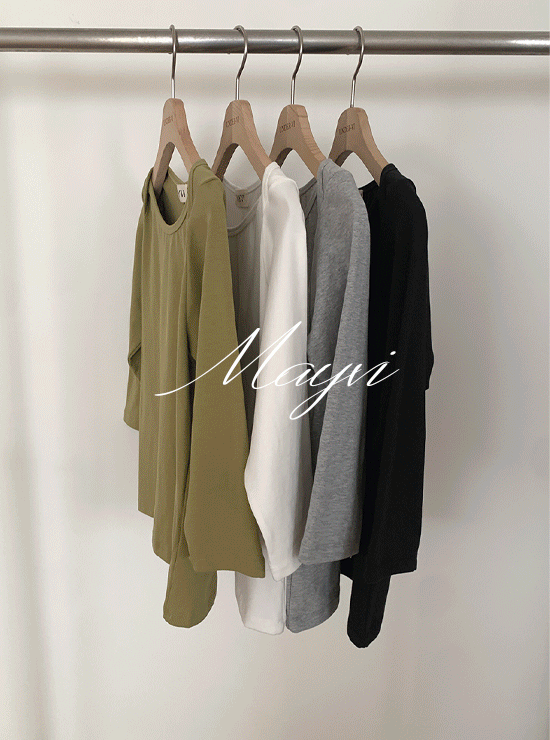 Underbee [Spring Derby🌼/Mayvi/Spring/Department Discount] Seasonal Thin Neck Capri T-shirt (4 colors)