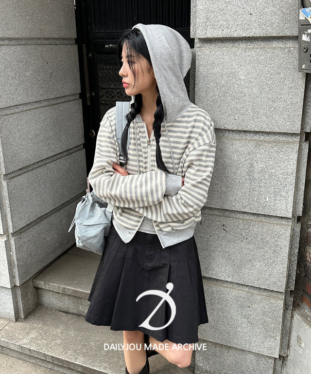 Daily JU [MADE] Natter Washing Cotton Pleats Skirt (New Spring Spring)