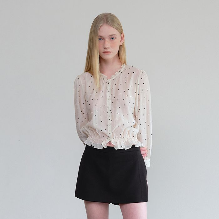 Frill Collar Blouse_Dot