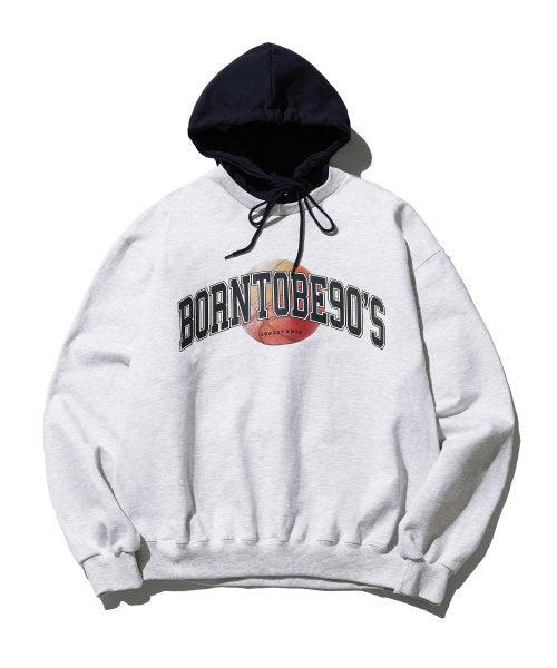 Born to Be Arch Logo Hoodie_Light Grey