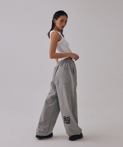 TMB Square Logo Sweat Pants [ Gray ]