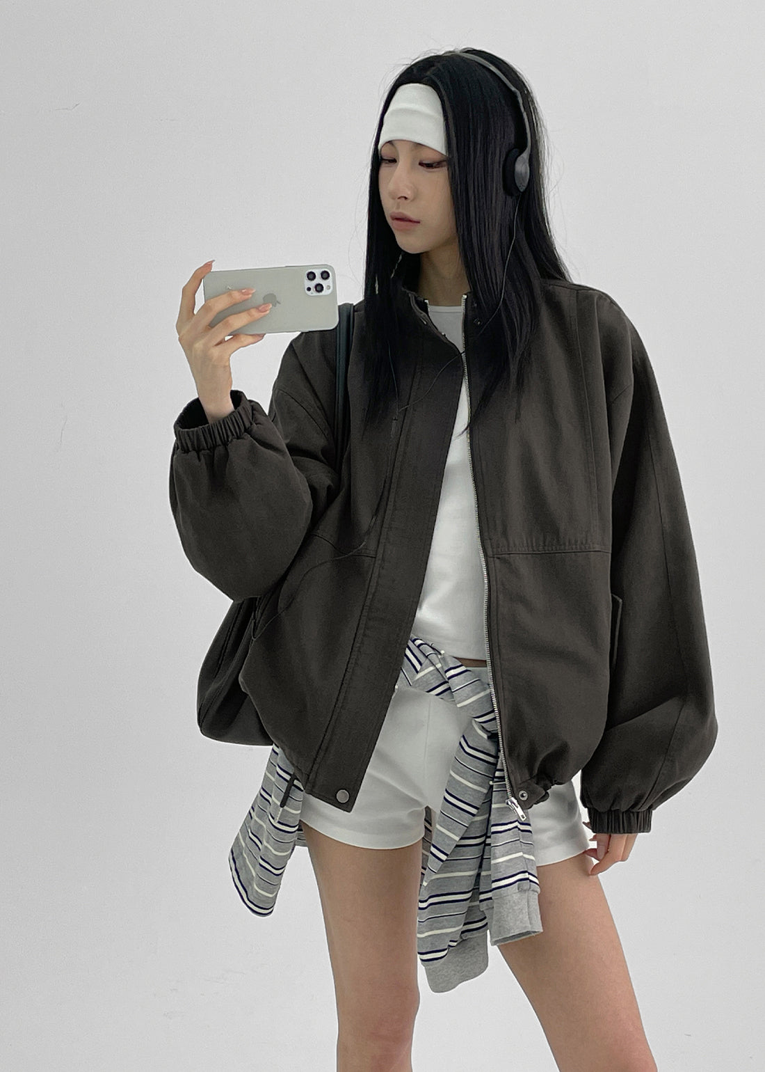 Black-Up [✨Spring New Product] [MADE] Util Bomber Jacket