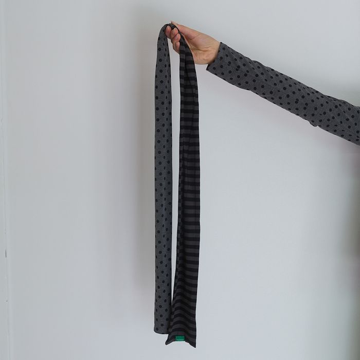 [29CM 단독]109. Multi pattern scarf _ Charcoal