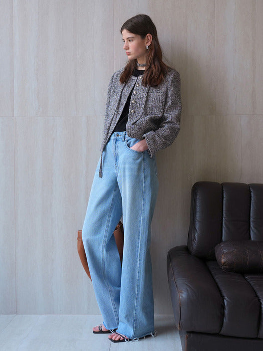 ★on&on★ Fringe Tweed Jacket NEW5SJ228_10 Fringe Tweed Jacket NEW5SJ228_10 – Wishbucket