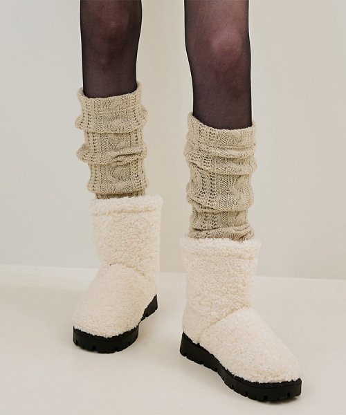 Leg Warmer [Beige]