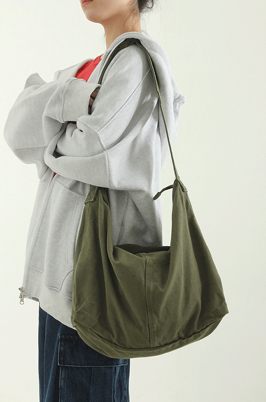 LOCAL MANSION washed cotton square bag