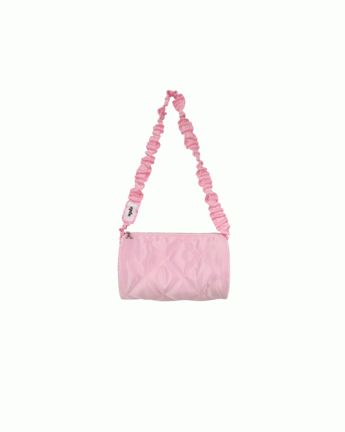 mini round quilting bag_baby pink