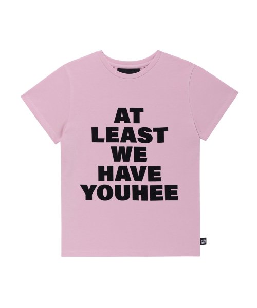 YOUHEE LETTERING T-SHIRT PINK
