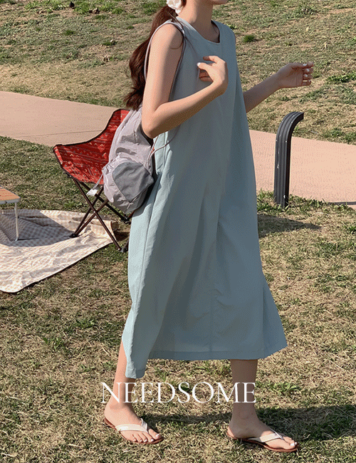 Today's Departure 🚚 [Cover sleeveless dress / Living waterproof] [Cumulative 1,000 sheets] [made] Sunkist sleeveless dress - 5 colors
