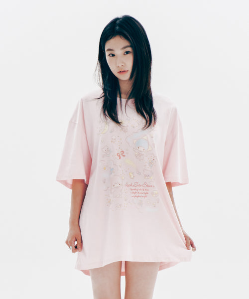 YOUHEE X LITTLE TWIN STAR FAIRY T-SHIRT PINK