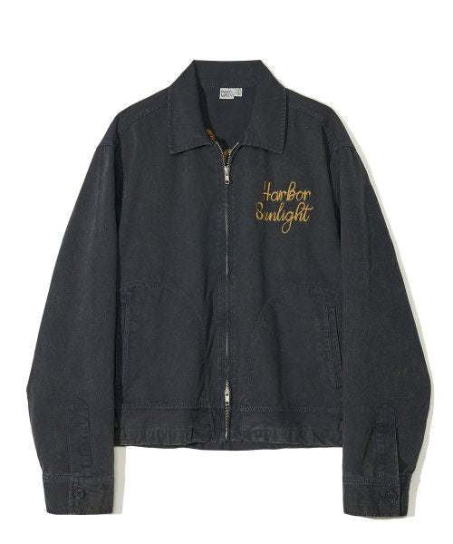 VTG Washed Zip-Up Blouson Navy
