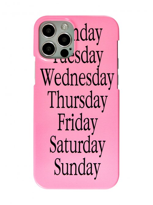 Glossy Text Line Hard Case Weekly