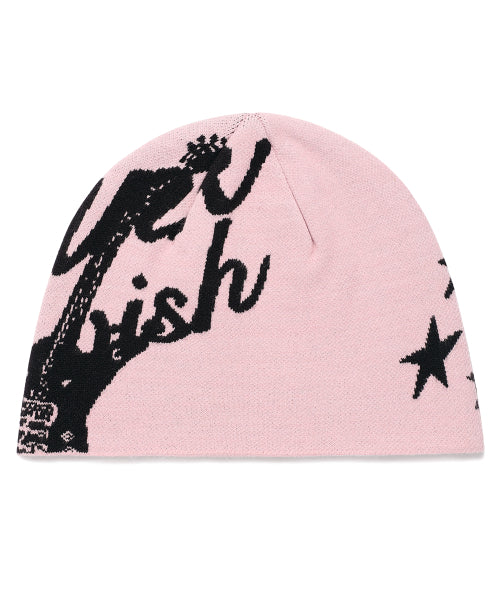 JACQUARD GUITAR BEANIE PINK (CV2DSUAB23A)