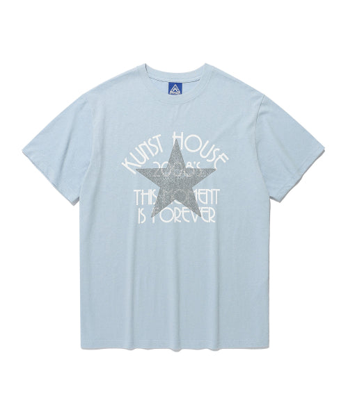 KUNST HOUSE BASIC TEE_LIGHT BLUE(IK2FMMT515A)