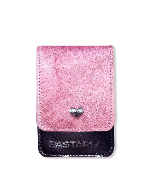 PINK HEART BENTO WALLET (ENAMEL BK)