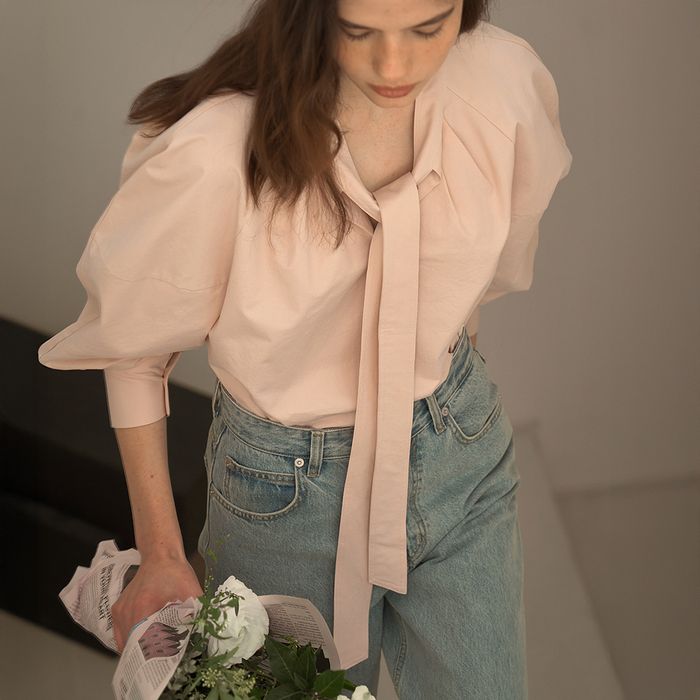 [3.28 Pre-orders] Laurent Tie Blouse Pink