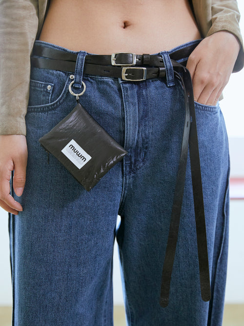 Twin Buckle Belt (Black)