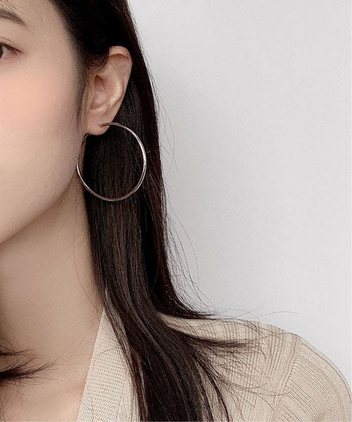 VINEDEW STAY SURGICAL STEEL One Touch Big Ring Piercing/Earring - Review | Musinsa