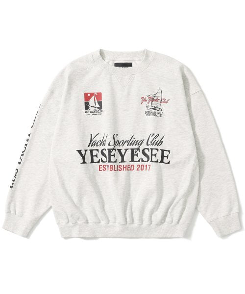 Y.E.S Yacht Sweatshirt Light Grey