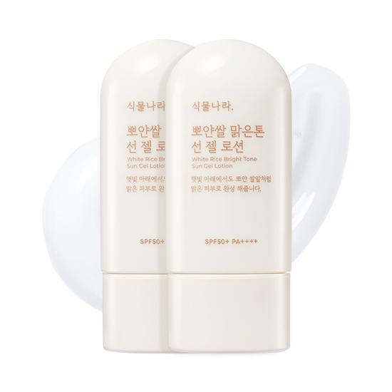 [NEW] Plant Country Clear Rice Bright Tone Sun Gel Lotion Single/Double Plan