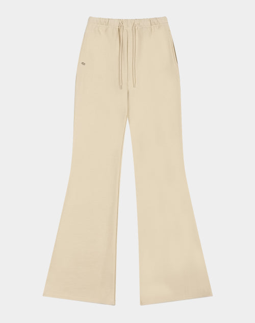 Calm Mood Bootcut Sweat Pants (Beige)
