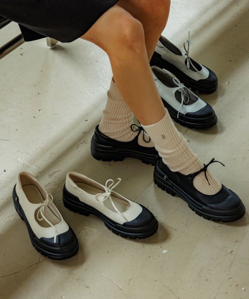 Gemma Ribbon Platform Sneakers [n5232]_3color