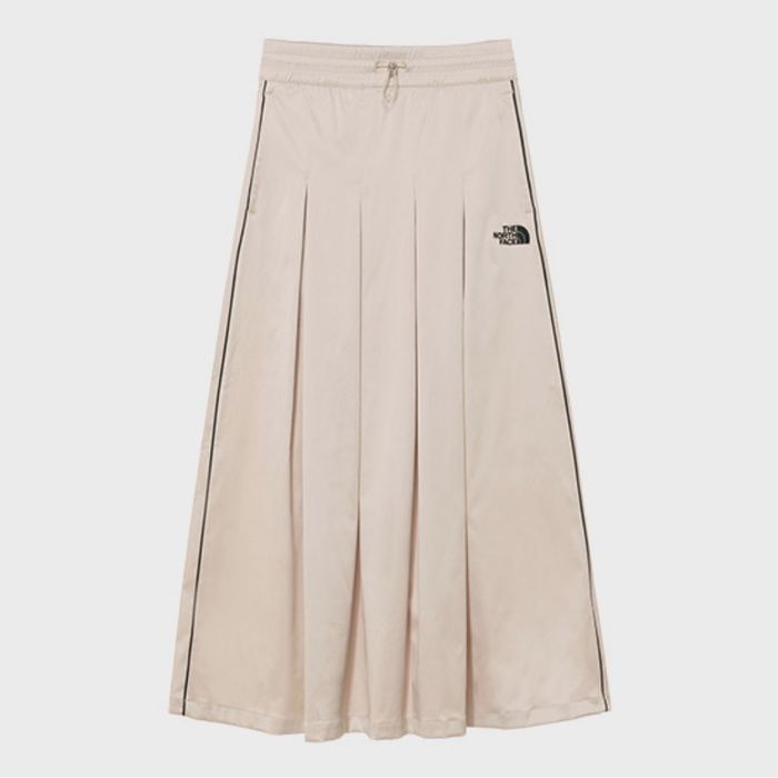 Women's Satin Flared Skirt NK6NR31L_LBE