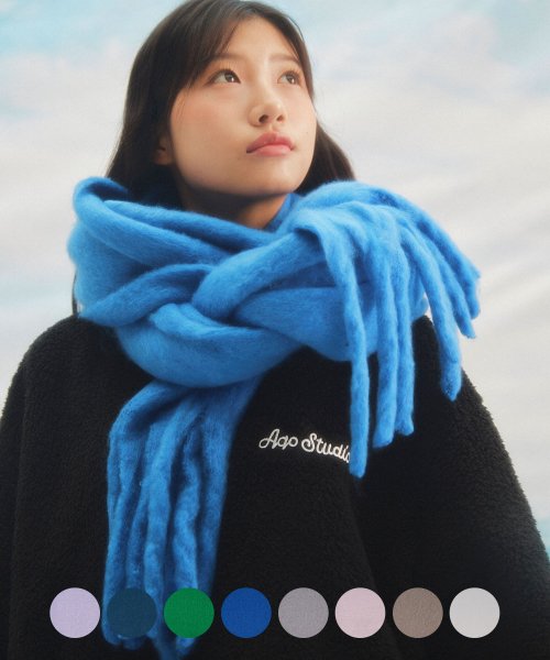 8-Color_Ako Bold Plain Muffler