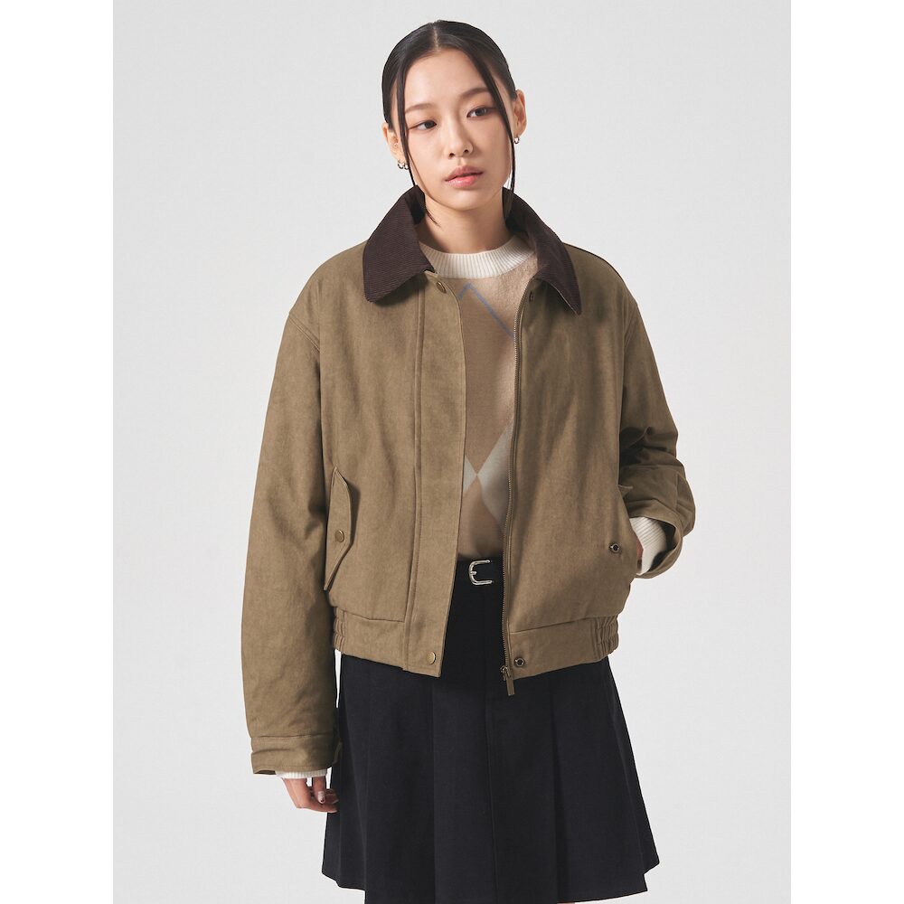 8 Seconds Collar-Coloring Cotton Padded Brown (354Y38MQ3D)
