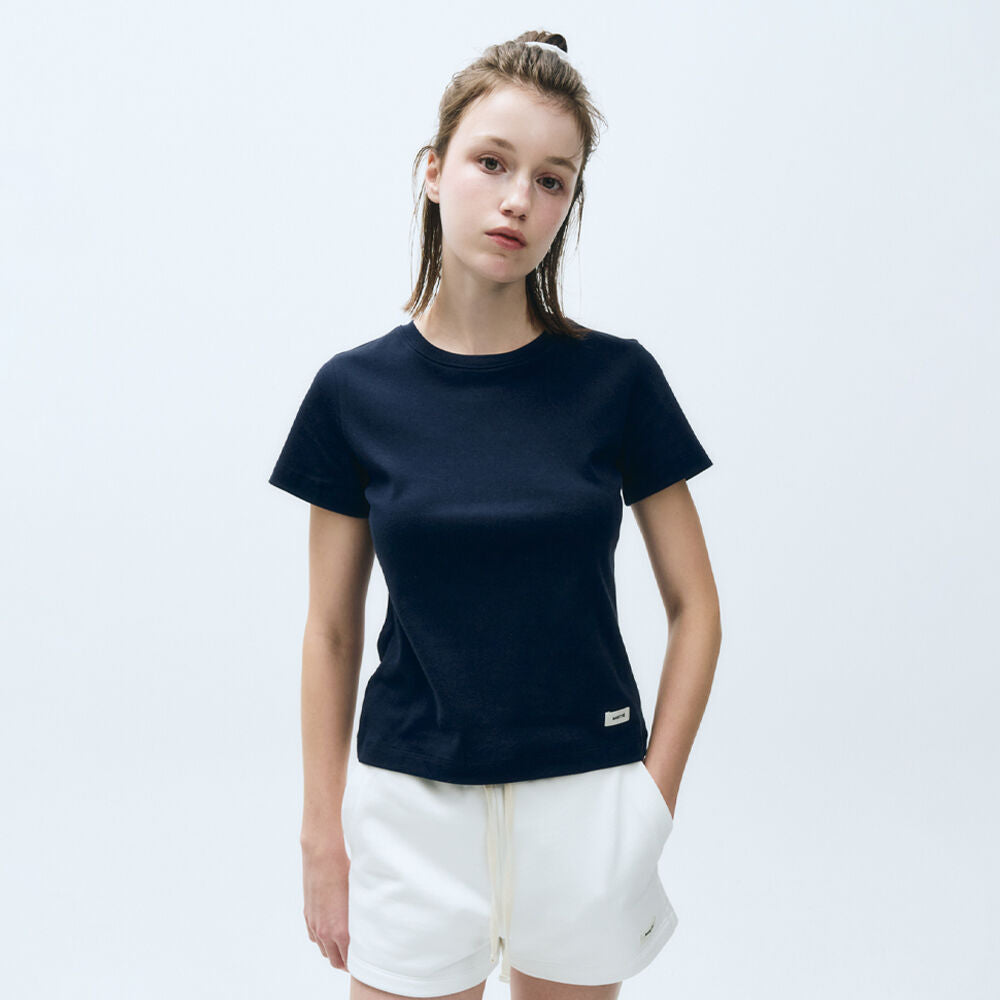 W BASIC TEE navy