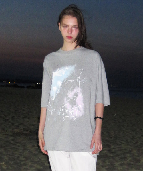 PARK OVERSIZED T-SHIRT_MELANGE GREY_LC251TS15MG