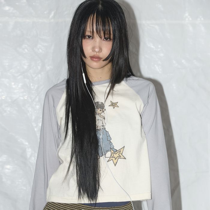 PONY STAR LONG SLEEVE (GRAY)_F25QB095