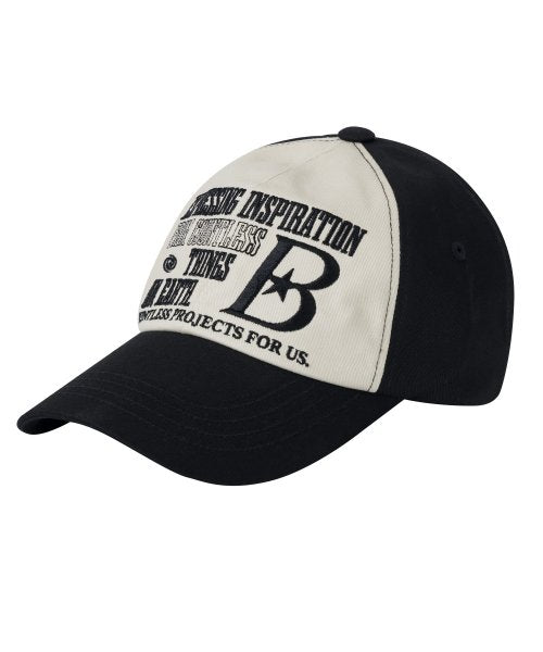 B LOGO Baseball Cap [Black]