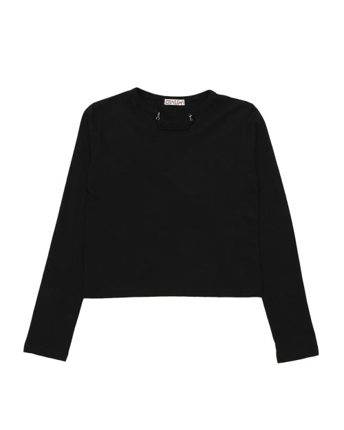 Long Black Band Neck