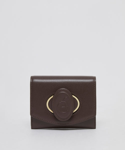 Oval wallet (Choco spread)_OVADX24002DKB