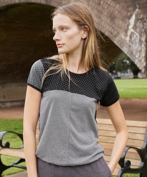 Dot Block T-shirt Black