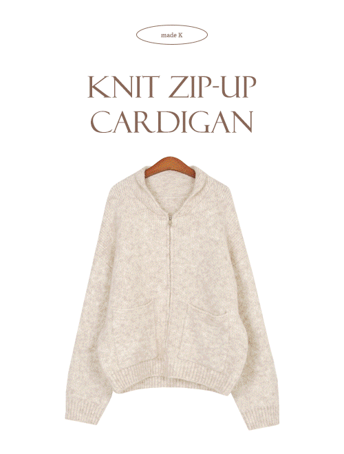 K Club [Self-Produced/S-L] #Spring🌷 Lane New Thick Knitwear Zip-Up Cardigan (Additional New Color!)