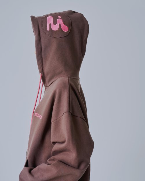 EARPLUG HOODIE ZIP-UP BROWN