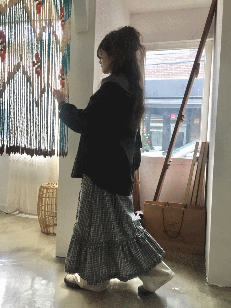 Sandhouse Hailey Checkered Skirt