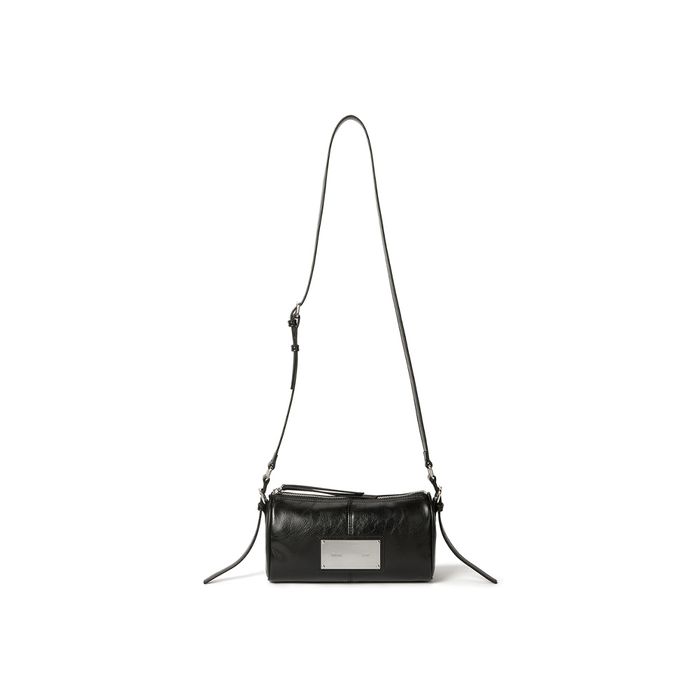 BUCKLE STRAP TWO WAY MINI BAG IN BLACK