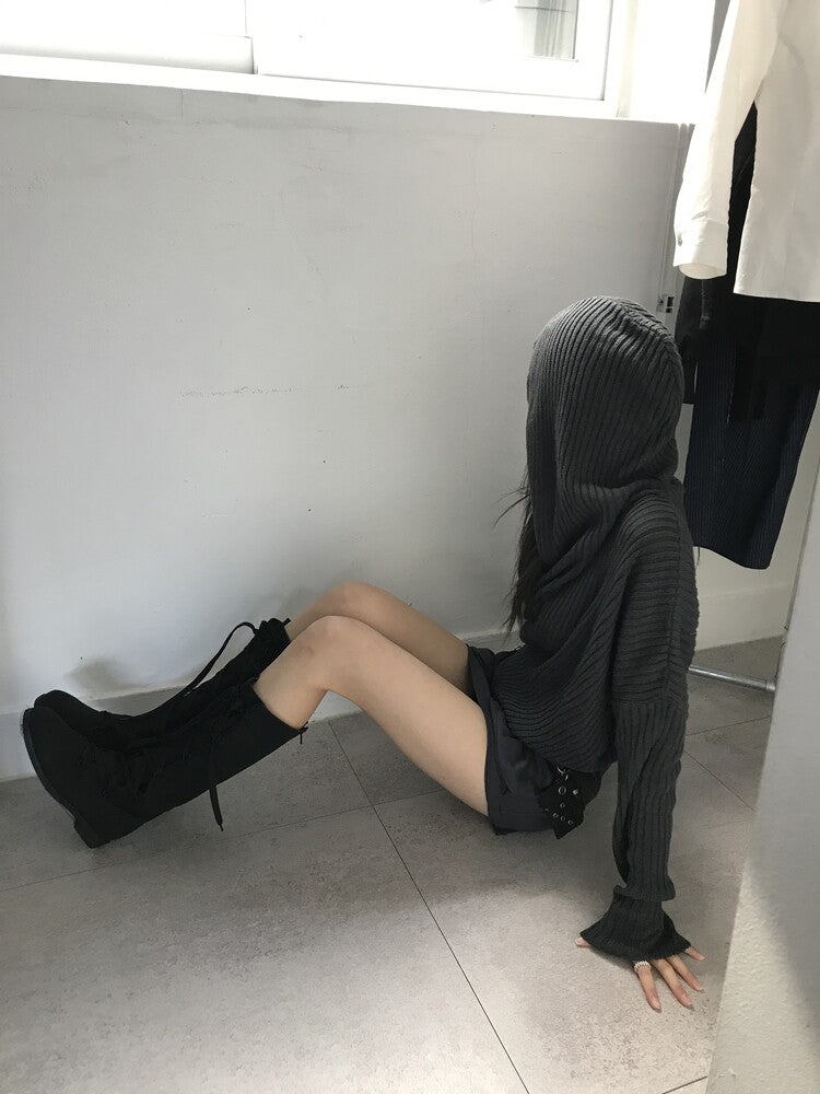 Tufti cascade hood knit (2c)