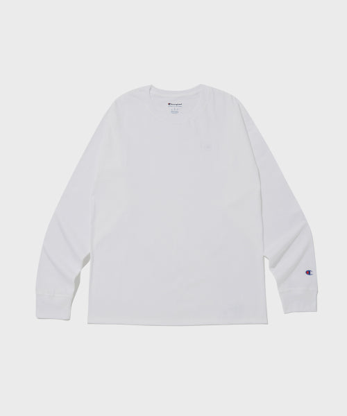 C Logo Classic Jersey Long Sleeve T-shirt White