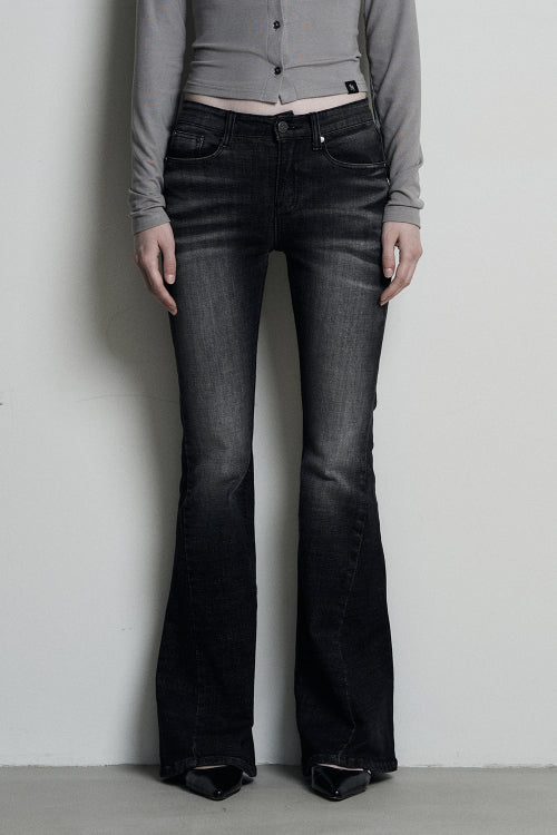 SYNERJYN CAT WASHING DENIM PANTS BLACK - SIZE & LATE | MUSINSA
