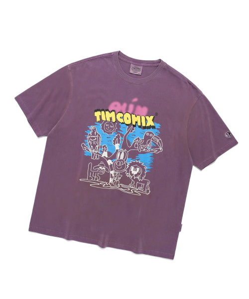 TIM ANIMAL TREE SS PG DARK PURPLE