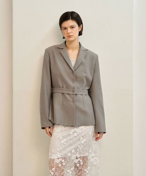 MAYVERU Bellamy Linen Jacket _ Charcoal - Size & Review | Musinsa