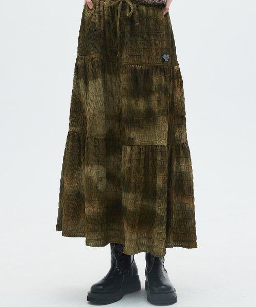 Hippie Long Skirt (Khaki)