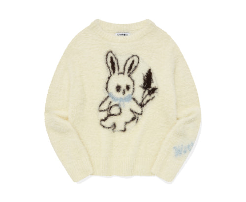 KIRSH Witty Bunny Nomad Jacquard Knit [Ivory] - Size & Review | MUSINSA