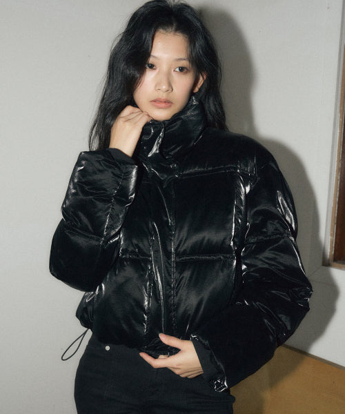 ジャケット [HELENE PARIS]Velveti Cropped Wellon Puffer [Black] Velvet Crop Wellon Puffer [Black] – Wishbucket