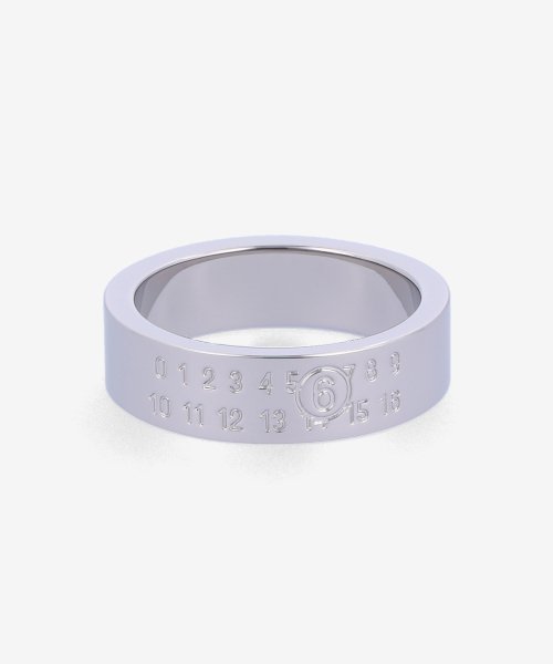 Women's Basic Numeric Logo Ring - Polished Palladium / SM6UQ0058P6469951